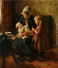 Bernard Jean Corneille Pothast Famous Paintings - Amusing Baby